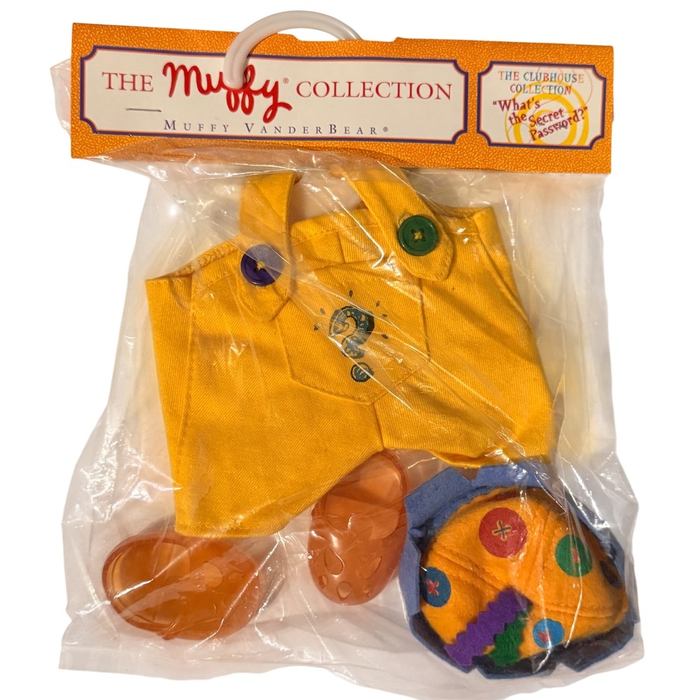 Muffy VanderBear Clubhouse Collection Secret Password Outfit Yellow Overalls NEW